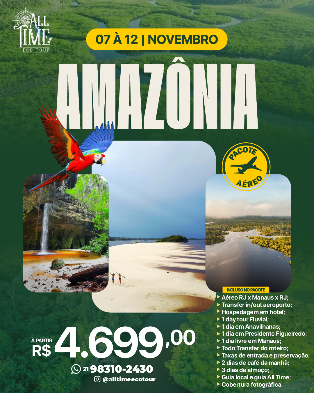 Amazônia – Manaus, Anavilhanas e Pres. Figueiredo